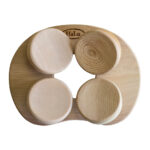 Drveni jastuk za saunu HaLu - okrugli - Slika 2