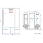 JJSPA JZB290 - Vanjska bio solna sauna - Slika 7