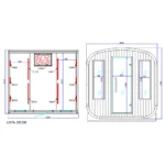 JJSPA JZC200 – Vanjska kombinirana sauna - Slika 12